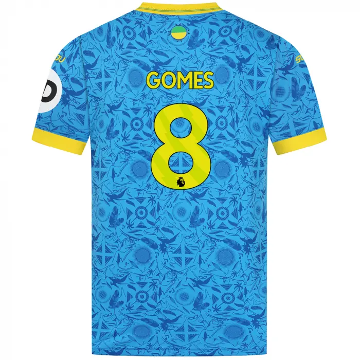 Wolverhampton Wanderers Shirt Store | 2025-26 Wolves Third Shirt – Adult GOMES 8 Collection Wolverhampton Wanderers Official Gear